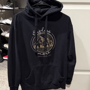 Black Graphic Hoodie